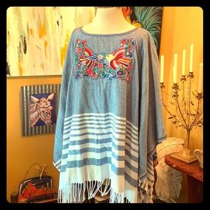 OOAK handmade pancho by Copper Feather